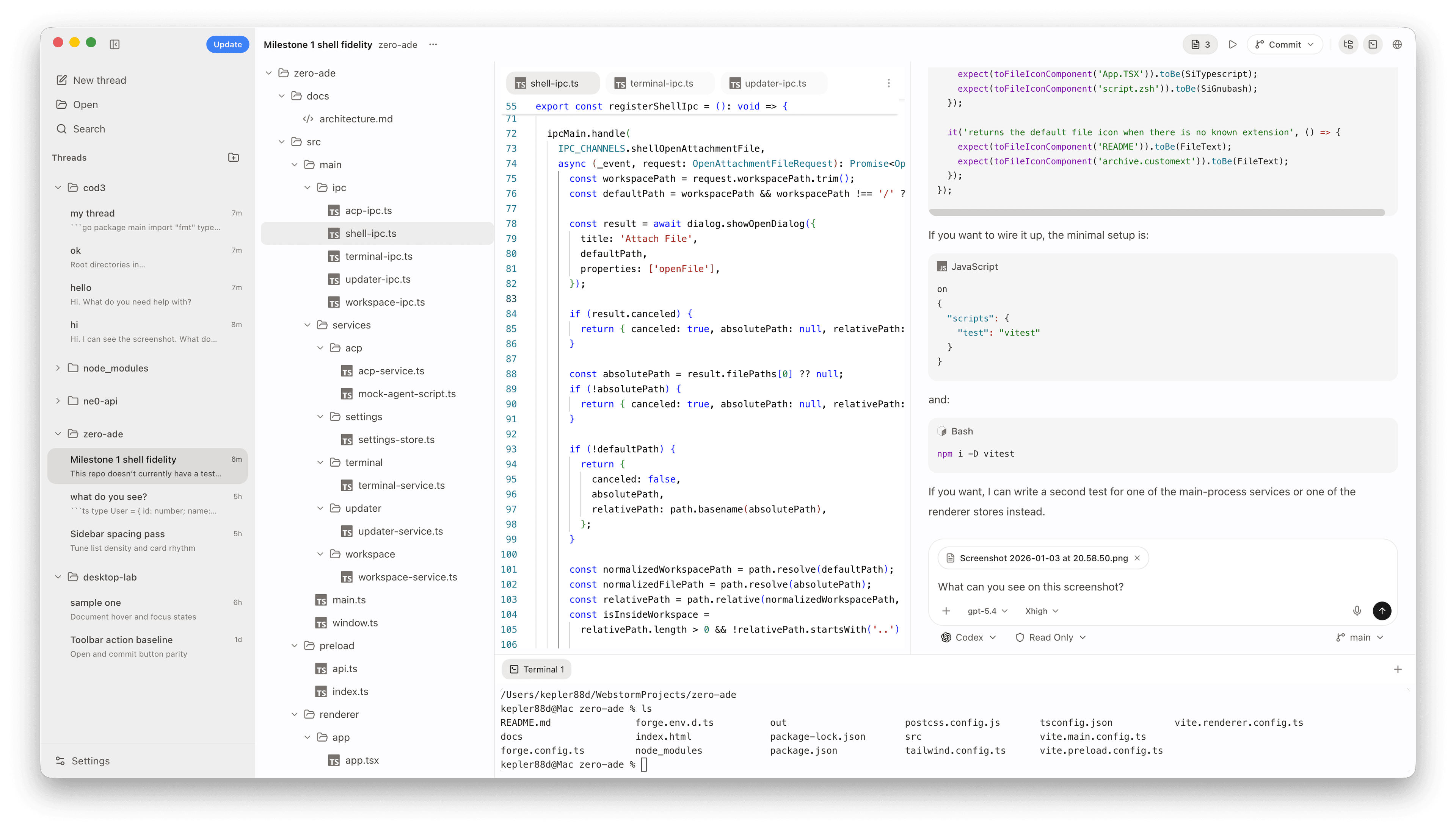 App screenshot preview